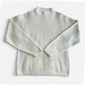 Forum Sportswear Unisex M Mock Neck Sweater White